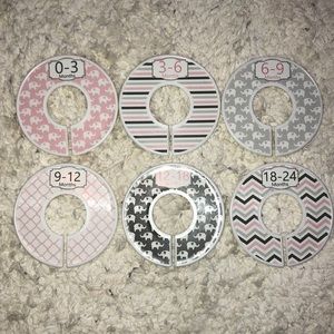 Baby Girl Closet Separators